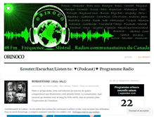 Tablet Screenshot of orinoco-podcast.com